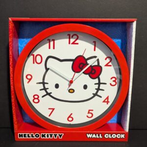 Hello Kitty 10" Red Frame Analog Wall Clock